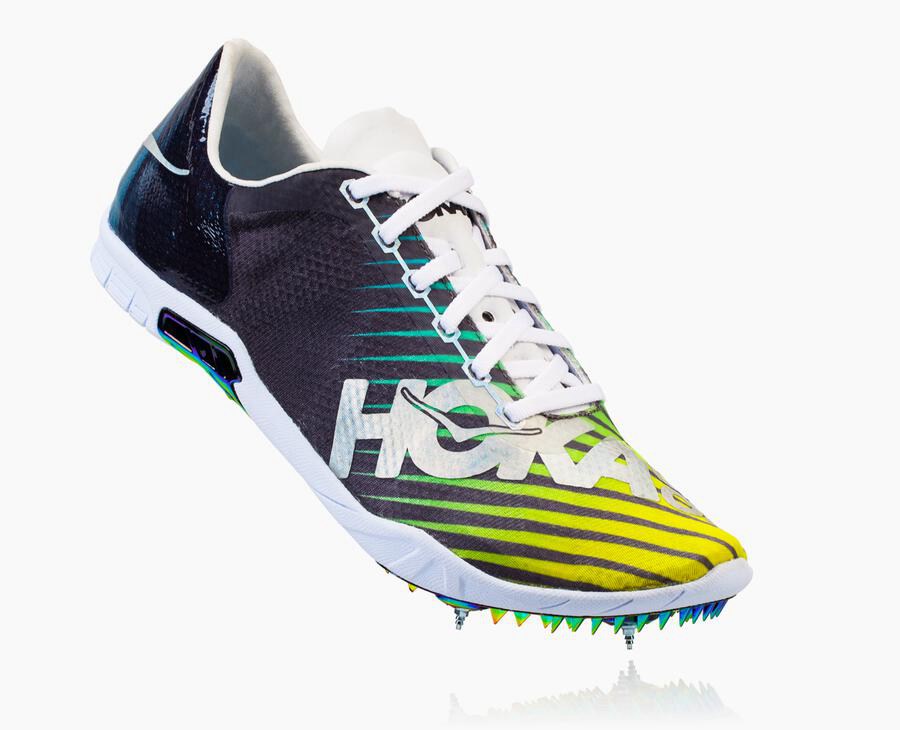 Hoka One One Çivili Koşu Ayakkabısı Kadın Siyah/Beyaz - Speed Evo R - MS3490726